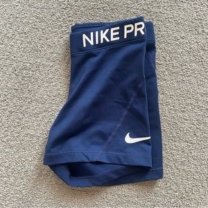 Nike Pros Navy Blue 3” Size XS